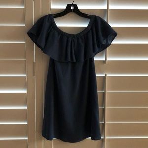 Madewell off shoulder denim dress